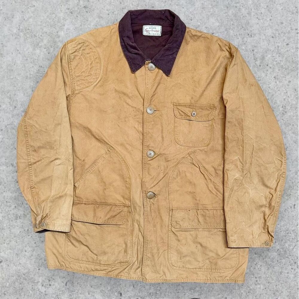 Vintage 60’s / 70s Sears Roebuck Canvas Work Wear Hunting Chore Coat